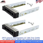 2PCS 2.5" Sff Hdd Tray Caddy Fit Lenovo Thinksystem SR250 SR630 SR650 V2 V3 New. Price: $15.43.