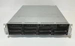 Supermicro CSE-825 2U 8X3.5 Chassis No Sys Board W/inner Rails And 700W Used. Price: $109.00.