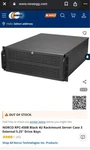 Norco RPC-450B Black 4U Rackmount Server Case 3 External 5.25" Drive Bays New. Price: $85.00.