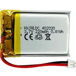 Hxjnldc 3.7V 220MAH 402030 Rechargeable Lithium Polymer 31MM New. Price: $15.92.