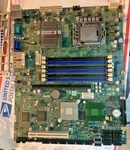 Supermicro X8STI-3F Atx Motherboard With Cpu, Back Panel Plate, Manual Cables Used. Price: $80.00.