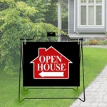 Units Black Realtor A-frame Metal Stand 22"X18" Open House Sidewalk Signs Y... New. Price: $94.47.